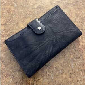 Vintage Wilsons Leather Navy Blue Wallet